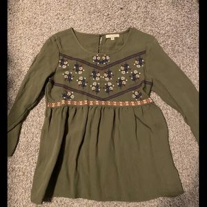 Bohme olive green top - size S